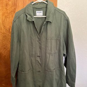 Green denim chore coat XXL NEW with tags